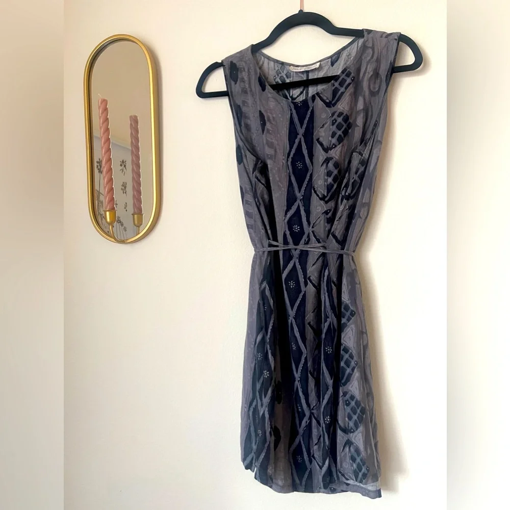 RETRO/Vintage adjustable waist Patterned Dress - Picture 1 of 6